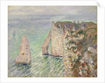 L'Aiguille and the Porte d'Aval, Etretat, 1886 by Claude Monet