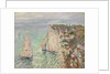 L'Aiguille and the Porte d'Aval, Etretat, 1886 by Claude Monet