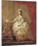 Portrait of a lady, dressed as a vestal virgin, said to be Marie-Antoinette by Jacques-Fabien Gautier d'Agoty