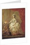 Portrait of a lady, dressed as a vestal virgin, said to be Marie-Antoinette by Jacques-Fabien Gautier d'Agoty