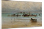 Loading Fish at Low Tide, St. Ives by William Banks Fortescue