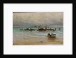 Loading Fish at Low Tide, St. Ives by William Banks Fortescue