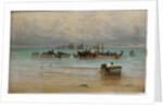 Loading Fish at Low Tide, St. Ives by William Banks Fortescue