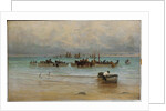 Loading Fish at Low Tide, St. Ives by William Banks Fortescue