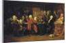 Voltaire at the reading room at Procope by Claude Jacquand