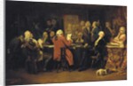 Voltaire at the reading room at Procope by Claude Jacquand