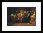 Voltaire at the reading room at Procope by Claude Jacquand
