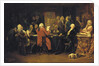 Voltaire at the reading room at Procope by Claude Jacquand