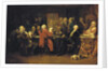 Voltaire at the reading room at Procope by Claude Jacquand
