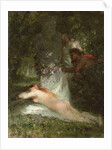 Le sommeil de la nymphe by Constant-Emile Troyon