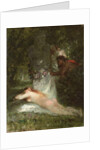 Le sommeil de la nymphe by Constant-Emile Troyon