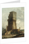 A Capriccio of the Tower of Benevento by Hubert Robert
