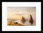 When the Boats Come Home, Skerries Beach, Evening, 1889 by Alexander Williams