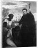A Jesuit Missionary, perhaps Manuel de Nobrega or Peter Claver, Baptizing Blacks by Spanish School