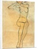 Seated nude, 1910 by Egon Schiele
