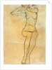 Seated nude, 1910 by Egon Schiele