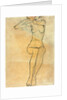 Seated nude, 1910 by Egon Schiele