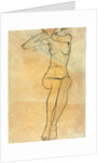 Seated nude, 1910 by Egon Schiele