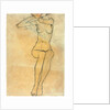 Seated nude, 1910 by Egon Schiele