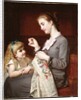 The Embroidery Lesson by Hugues Merle