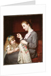 The Embroidery Lesson by Hugues Merle