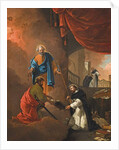 The Vision of Saint Dominic, with Saint Dominic blessing two missionary friars beyond by Thomas Wyck