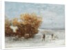 Hunters in the snow, 1866 by Gustave Courbet