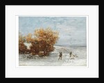 Hunters in the snow, 1866 by Gustave Courbet