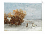Hunters in the snow, 1866 by Gustave Courbet