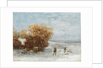 Hunters in the snow, 1866 by Gustave Courbet