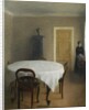 Interior, the Dining Room in Hammershøi's Childhood Home, Frederiksberg Allé, 1891 by Vilhelm Hammershoi