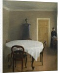 Interior, the Dining Room in Hammershøi's Childhood Home, Frederiksberg Allé, 1891 by Vilhelm Hammershoi