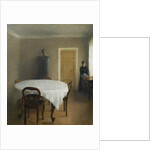 Interior, the Dining Room in Hammershøi's Childhood Home, Frederiksberg Allé, 1891 by Vilhelm Hammershoi