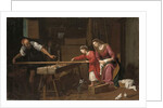 The Holy Family in the carpenter's shop by Jean Tassel