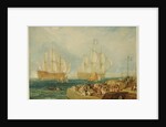 Plymouth Harbour: Towing in French Prizes by Joseph Mallord William Turner