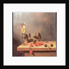 Facon de Venise Wine Glass and Cherries on a Ledge by Jan III van de Velde