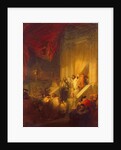 Reading of the law in a Synagogue by Solomon Alexander Hart
