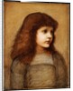 Portrait of Gertie Lewis, half length, 1879-80 by Edward Coley Burne-Jones