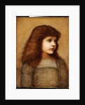 Portrait of Gertie Lewis, half length, 1879-80 by Edward Coley Burne-Jones