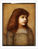 Portrait of Gertie Lewis, half length, 1879-80 by Edward Coley Burne-Jones