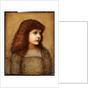 Portrait of Gertie Lewis, half length, 1879-80 by Edward Coley Burne-Jones