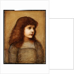 Portrait of Gertie Lewis, half length, 1879-80 by Edward Coley Burne-Jones