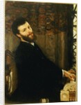 Portrait of the singer George Henschel playing Alma-Tadema's piano, Townshend House, 1879 by Lawrence Alma-Tadema
