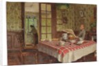 La lecture dans la salle à manger, Vaucresson, 1924 by Edouard Vuillard