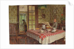 La lecture dans la salle à manger, Vaucresson, 1924 by Edouard Vuillard