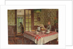 La lecture dans la salle à manger, Vaucresson, 1924 by Edouard Vuillard