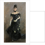 Woman in Black or Before the Theatre, 1875 by Berthe Morisot