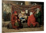 A Turkish Notary Drawing up a Marriage Contract in front of the Kilic Ali Pasha Mosque, Tophane, Cinstantinople, 1837 by Martinus Rorbye