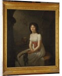 Citizen Tallien in a cell in La Force Prison, holding her cut hair, 1796 by Jean Louis Laneuville