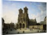 The Southwest Wing of the Cathedral in Reims, 1826 by Domenico II Quaglio
